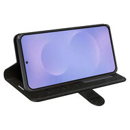 Samsung Galaxy S26 Hoesje - MobyDefend Wallet Book Case (Sluiting Achterkant) - Zwart