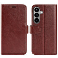Samsung Galaxy S26 Hoesje - MobyDefend Wallet Book Case (Sluiting Achterkant) - Bruin