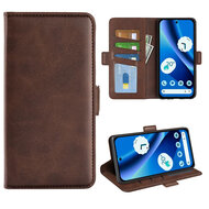 Google Pixel 10a Hoesje - MobyDefend Luxe Wallet Book Case (Sluiting Zijkant) - Bruin