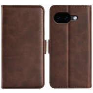 Google Pixel 10a Hoesje - MobyDefend Luxe Wallet Book Case (Sluiting Zijkant) - Bruin