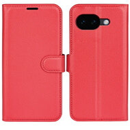 Google Pixel 10a Hoesje - MobyDefend Kunstleren Wallet Book Case (Sluiting Voorkant) - Rood