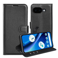Google Pixel 10a Hoesje - MobyDefend Kunstleren Wallet Book Case (Sluiting Voorkant) - Zwart