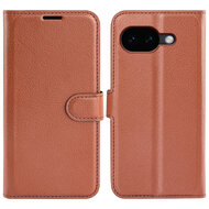 Google Pixel 10a Hoesje - MobyDefend Kunstleren Wallet Book Case (Sluiting Voorkant) - Bruin