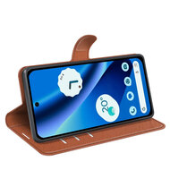 Google Pixel 10a Hoesje - MobyDefend Kunstleren Wallet Book Case (Sluiting Voorkant) - Bruin
