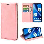 Google Pixel 10a Hoesje - MobyDefend Luxe Wallet Bookcase (Magnetische Sluiting) - Roze