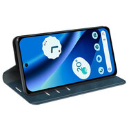Google Pixel 10a Hoesje - MobyDefend Luxe Wallet Bookcase (Magnetische Sluiting) - Blauw