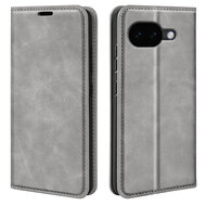 Google Pixel 10a Hoesje - MobyDefend Luxe Wallet Bookcase (Magnetische Sluiting) - Grijs