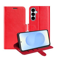 Samsung Galaxy S26 Plus (S26+) Hoesje - MobyDefend Wallet Book Case (Sluiting Achterkant) - Rood