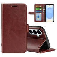 Samsung Galaxy S26 Plus (S26+) Hoesje - MobyDefend Wallet Book Case (Sluiting Achterkant) - Bruin