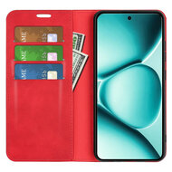 Xiaomi Redmi Note 15 Pro Plus 5G Hoesje - MobyDefend Luxe Wallet Bookcase (Magnetische Sluiting) - Rood