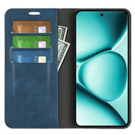 Xiaomi Redmi Note 15 Pro Plus 5G Hoesje - MobyDefend Luxe Wallet Bookcase (Magnetische Sluiting) - Blauw