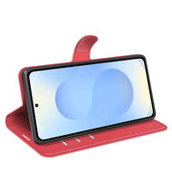 Samsung Galaxy S26 Plus (S26+) Hoesje - MobyDefend Kunstleren Wallet Book Case (Sluiting Voorkant) - Rood