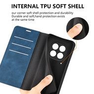 Xiaomi Redmi Note 15 Pro Plus 5G Hoesje - MobyDefend Luxe Wallet Bookcase (Magnetische Sluiting) - Grijs