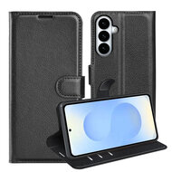 Samsung Galaxy S26 Plus (S26+) Hoesje - MobyDefend Kunstleren Wallet Book Case (Sluiting Voorkant) - Zwart