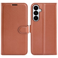Samsung Galaxy S26 Plus (S26+) Hoesje - MobyDefend Kunstleren Wallet Book Case (Sluiting Voorkant) - Bruin