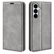 Samsung Galaxy S26 Plus (S26+) Hoesje - MobyDefend Luxe Wallet Bookcase (Magnetische Sluiting) - Grijs