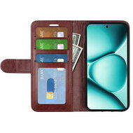 Xiaomi Redmi Note 15 Pro 5G Hoesje - MobyDefend Wallet Book Case (Sluiting Achterkant) - Bruin