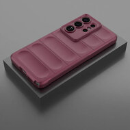 Samsung Galaxy S26 Ultra Hoesje - MobyDefend TPU Gripcase - Donkerpaars