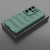 Samsung Galaxy S26 Ultra Hoesje - MobyDefend TPU Gripcase - Groen
