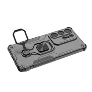 Samsung Galaxy S26 Ultra Hoesje - MobyDefend Dubbelgelaagde Pantsercase Met Standaard - Blauw