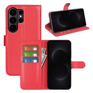 Samsung Galaxy S26 Ultra Hoesje - MobyDefend Kunstleren Wallet Book Case (Sluiting Voorkant) - Rood