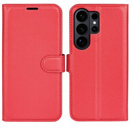 Samsung Galaxy S26 Ultra Hoesje - MobyDefend Kunstleren Wallet Book Case (Sluiting Voorkant) - Rood
