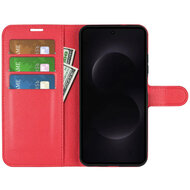 Samsung Galaxy S26 Ultra Hoesje - MobyDefend Kunstleren Wallet Book Case (Sluiting Voorkant) - Rood