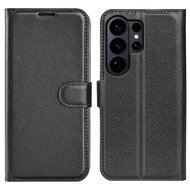 Samsung Galaxy S26 Ultra Hoesje - MobyDefend Kunstleren Wallet Book Case (Sluiting Voorkant) - Zwart