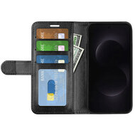 Samsung Galaxy S26 Ultra Hoesje - MobyDefend Wallet Book Case (Sluiting Achterkant) - Zwart