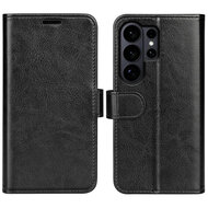 Samsung Galaxy S26 Ultra Hoesje - MobyDefend Wallet Book Case (Sluiting Achterkant) - Zwart