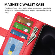Samsung Galaxy S26 Ultra Hoesje - MobyDefend Wallet Book Case (Sluiting Achterkant) - Bruin
