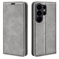 Samsung Galaxy S26 Ultra Hoesje - MobyDefend Luxe Wallet Bookcase (Magnetische Sluiting) - Grijs