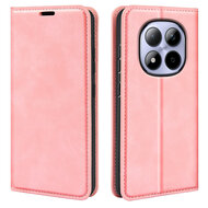 Xiaomi Redmi Note 15 Pro 4G Hoesje - MobyDefend Luxe Wallet Bookcase (Magnetische Sluiting) - Roze