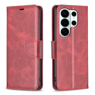 Samsung Galaxy S26 Ultra Hoesje - MobyDefend Wallet Book Case Met Koord - Rood