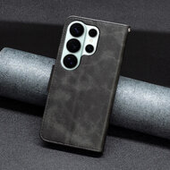 Samsung Galaxy S26 Ultra Hoesje - MobyDefend Wallet Book Case Met Koord - Zwart