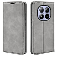 Xiaomi Redmi Note 15 Pro 4G Hoesje - MobyDefend Luxe Wallet Bookcase (Magnetische Sluiting) - Grijs