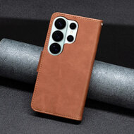 Samsung Galaxy S26 Ultra Hoesje - MobyDefend Wallet Book Case Met Koord - Bruin