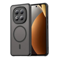 Xiaomi Redmi Note 15 Pro 4G Hoesje - MobyDefend MagSafe Case Mat Transparant Met Gekleurde Rand - Zwart