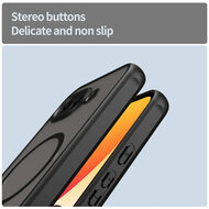 Google Pixel 10a Hoesje - MobyDefend MagSafe Case Mat Transparant Met Gekleurde Rand - Zwart