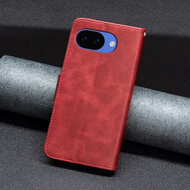 Google Pixel 10a Hoesje - MobyDefend Wallet Book Case Met Koord - Rood