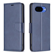 Google Pixel 10a Hoesje - MobyDefend Wallet Book Case Met Koord - Blauw