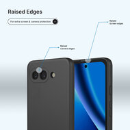 Google Pixel 10a Hoesje - MobyDefend Matte Siliconen Backcover - Zwart