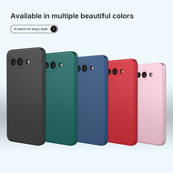 Google Pixel 10a Hoesje - MobyDefend Matte Siliconen Backcover - Zwart