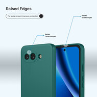 Google Pixel 10a Hoesje - MobyDefend Matte Siliconen Backcover - Groen