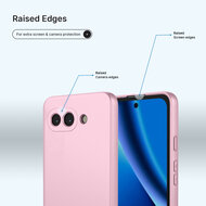 Google Pixel 10a Hoesje - MobyDefend Matte Siliconen Backcover - Licht Roze
