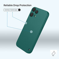 Nothing Phone (3a) Lite Hoesje - MobyDefend Matte Siliconen Backcover - Groen