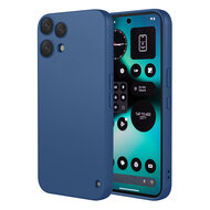 Nothing Phone (3a) Lite Hoesje - MobyDefend Matte Siliconen Backcover - Blauw