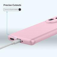 Nothing Phone (3a) Lite Hoesje - MobyDefend Matte Siliconen Backcover - Licht Roze