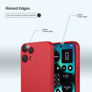 Nothing Phone (3a) Lite Hoesje - MobyDefend Matte Siliconen Backcover - Framboosrood