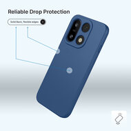 OnePlus 15 Hoesje - MobyDefend Matte Siliconen Backcover - Blauw